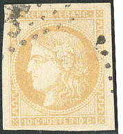 No 43Bc, Bistre Jaune-citron, Jolie Pièce. - TB - 1870 Ausgabe Bordeaux