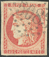 No 48d, Rouge-sang, Obl Gc 5083. - TB - 1870 Emission De Bordeaux