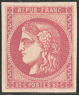 * No 49d, Groseille, Nuance Foncée, Jolie Pièce. - TB. - R - 1870 Ausgabe Bordeaux