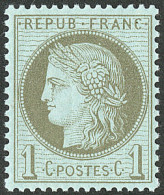 ** No 50, Vert-olive, Très Frais. - TB - 1871-1875 Ceres