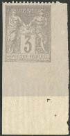 * Non Dentelé Sur 3 Côtés. No 87, Gris, Cdf. - TB - 1876-1878 Sage (Tipo I)