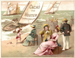 CHROMO CACAO VAN HOUTEN A SWEESP HOLLANDE AU BORD DE LA MER - Van Houten