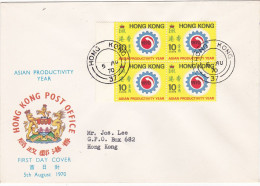 HONG KONG - FDC -  BUSTA  PRIMO GIORNO  - 1970 - FDC