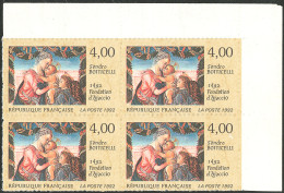 ** Botticelli, Non Dentelé (perforation Mal Venue). No 2754, Bloc De Quatre Cdf. - TB - Andere & Zonder Classificatie