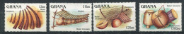 Ghana ** N° 936 à 939 - Instruments De Musique - Ghana (1957-...)