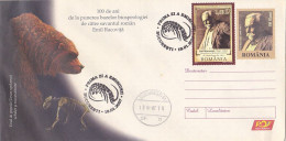 SCIENCE, NATURE, BIOSPELEOLOGY, EMIL RACOVITA, COVER STATIONERY, ENTIER POSTAL, OBLIT FDC, 2007, ROMANIA - Nature