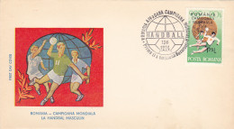 SPORTS, HANDBALL, ROMANIA- WORLD CHAMPIONS, COVER FDC, 1974, ROMANIA - Hand-Ball