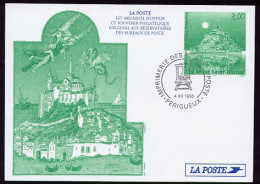 Carte Souvenir Pour Les Réservataires De La Poste 1998 Mont Saint Michel - Abadías Y Monasterios