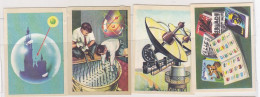 TRADE CARDS, CHOCOLATE, JACQUES, SCIENCE, ATOM ENERGY, SOLAR ENERGY, PRINTINGS, 4X - Jacques