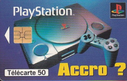 F705 11/1996 - SONY PLAYSTATION - 50 SO3 - (verso : N° Deux Lignes - 2 ème Ligne  Vers La Droite) - 1996