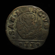 RARE - Italie / Italy, SAN MARC VEN. / ARMATA ET MOREA, 2 Soldi (Gazzetta), ND (1688-1690), Venice, Cuivre (Copper) - Venise