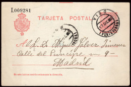 Pontevedra - Edi O EP 45 - Entero Postal Mat "Vigo - Pontevedra" - 1850-1931