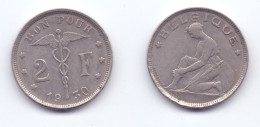 Belgium 2 Francs 1930 (legend In French) - 2 Francs