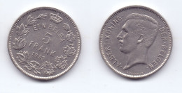 Belgium 5 Francs 1933 (legend In Dutch) Pos. B - 5 Frank & 1 Belga