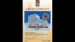 First Day Sheet 100 Years German Antarctic Exploration Bonn 2001 - Tarjetas – Máxima