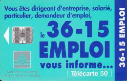 F710  12/1996 - 36.15 EMPLOI - 50 SC7 - (verso : N° Deux Lignes - 2 ème Ligne  N° C+6+C+6 Chiffres) - 1996