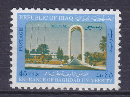 Iraq Irak Dienstmarke 1981 Mi. 368,   45 F Universität Von Baghdad, MNG(*) - Iraq