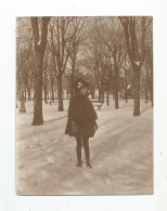 Photographie Jolie  Fillette En Hiver Neige Photo 10,3x8 Cm Env - Anonyme Personen