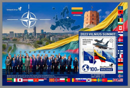 LITAUEN-BEEPOST 2023 MNH Vilnius Summit NATO OTAN World S/S – PRIVATE OPERATOR – DHQ2346 - NATO