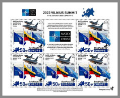 LITAUEN-BEEPOST 2023 MNH Vilnius Summit NATO OTAN Europe M/S – PRIVATE OPERATOR – DHQ2346 - NATO