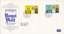 HONG KONG - FDC -  BUSTA  PRIMO GIORNO  - 1975 - FDC