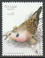 Portugal, 2002 - WWF Aves Da Madeira, €0,28 -|- Mundifil - 2904 - Used Stamps