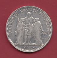 5 Francs "Hercule" --1873A --Argent --dans L 'état N °6 - 5 Francs