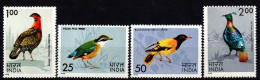 1975 India, Uccelli, Serie Completa Nuova (**) - Unused Stamps