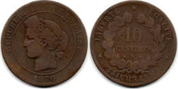 MA 28420 /  10 Centimes 1870 A B - 10 Centimes