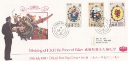 HONG KONG - FDC -  BUSTA  PRIMO GIORNO  - 1981 - FDC