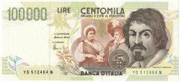 100000 LIRE BANCA D'ITALIA CARAVAGGIO II TIPO LETTERA D 20/02/1997 FDS - Otros & Sin Clasificación