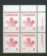 Canada  1981 MNH PB Non- Denominated "A" Definitive - Unused Stamps