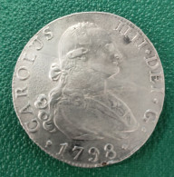 ESPAÑA. AÑO 1798. CARLOS IIII. 8 REALES PLATA MADRID MF. PESO 26.5 GR - Provincial Currencies