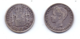 Spain 50 Centimos 1900 (92) - First Minting