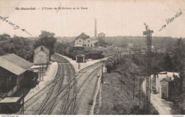 86 SAINT BENOIST L USINE DE SAINT GAUBEIN ET LA GARE CPA BON ETAT - Saint Benoit