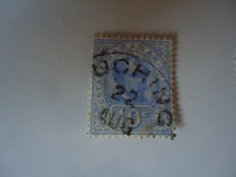 SARAWAK  USED  STAMPS  1918  10C BLUE   WITH POSTMARK  USING - Sarawak (...-1963)