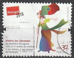 Portugal, 2010 - Centenário Da República, €0,32 -|- Mundifil - 4027 - Usado