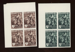971-972.  X 4  Gent  (tirage 25 Blocs.). Hoek Coin De Feuille - 1941-1960