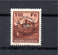 Liechtenstein 1933 Dienstmarke D 10 Mit Aufdruck Ungebraucht/MLH - Servizio