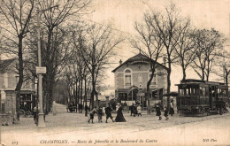 51 CHAMPIGNY ROUTE DE JOINVILLE ET LE BOULEVARD DU CENTRE LE TRAM LA STATION DUPLANT - Champigny