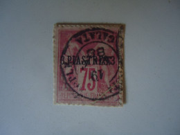 LEVANT FRANCE IN TURKEY   WITH POSTMARK GALATA  1880 8  PIASTRE /75C - Used Stamps