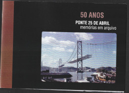 Book Commemorating The 50th Years Of 25 De Abril Bridge, Over The Tagus River. Lisbon / Almada Crossing. CML Edition 16p - Alte Bücher