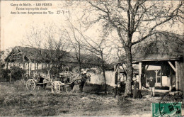 Camp-de-Mailly Commune De Mailly-le-Camp Les Fénus Ferme Expropriée ... Attelage Cheval Horse Farmhouse Aube En TB.Etat - Sonstige & Ohne Zuordnung