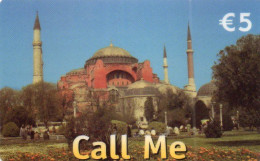 BELGIUM - PREPAID - GNANAM VECTONE - CALL ME -  MOSQUE HAGIA SOPHIA ISTANBUL - TURKEY RELATED - Carte GSM, Ricarica & Prepagata
