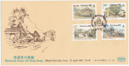 HONG KONG - FDC -  BUSTA  PRIMO GIORNO  - 1987 - FDC