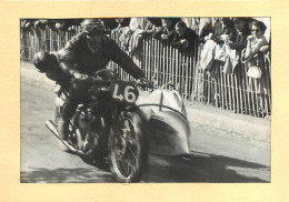 141123 - PHOTO 26 MAI 1949 SPORT MOTO - 3e CIRCUIT INTERNATIONAL DE TARARE - SIDE CAR Maille Norton N°46 - Moto Sport