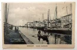 VENETO VENEZIA CHIOGGIA CANALE LOMBARDO  Formato Piccolo Non Viaggiata Anni '10/20 - Bella Animazione Di Barche E Velier - Chioggia