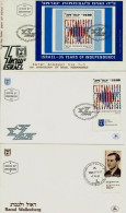 ISRAEL 1983 FDC YEAR SET WITH S/SHEETS SEE 8 SCANS - Cartas & Documentos