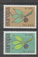 Islandia 1965.  Europa Mi 395-96  (**) - 1965