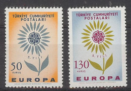 Europa 1964. Turkiye Mi 1917-18 (**) - 1964